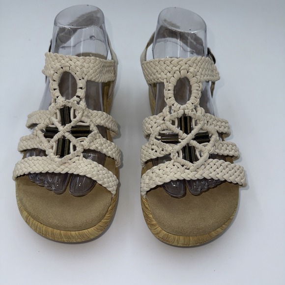 Alegria Shoes - Alegria Jena Slingback Sandals Braided Leather Straps Sz 40 8.5 Or 9